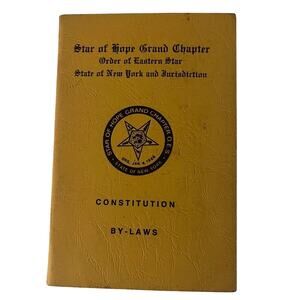 Masonic Order of the Eastern Star NY Jurisdiction Constitution By Laws 1970